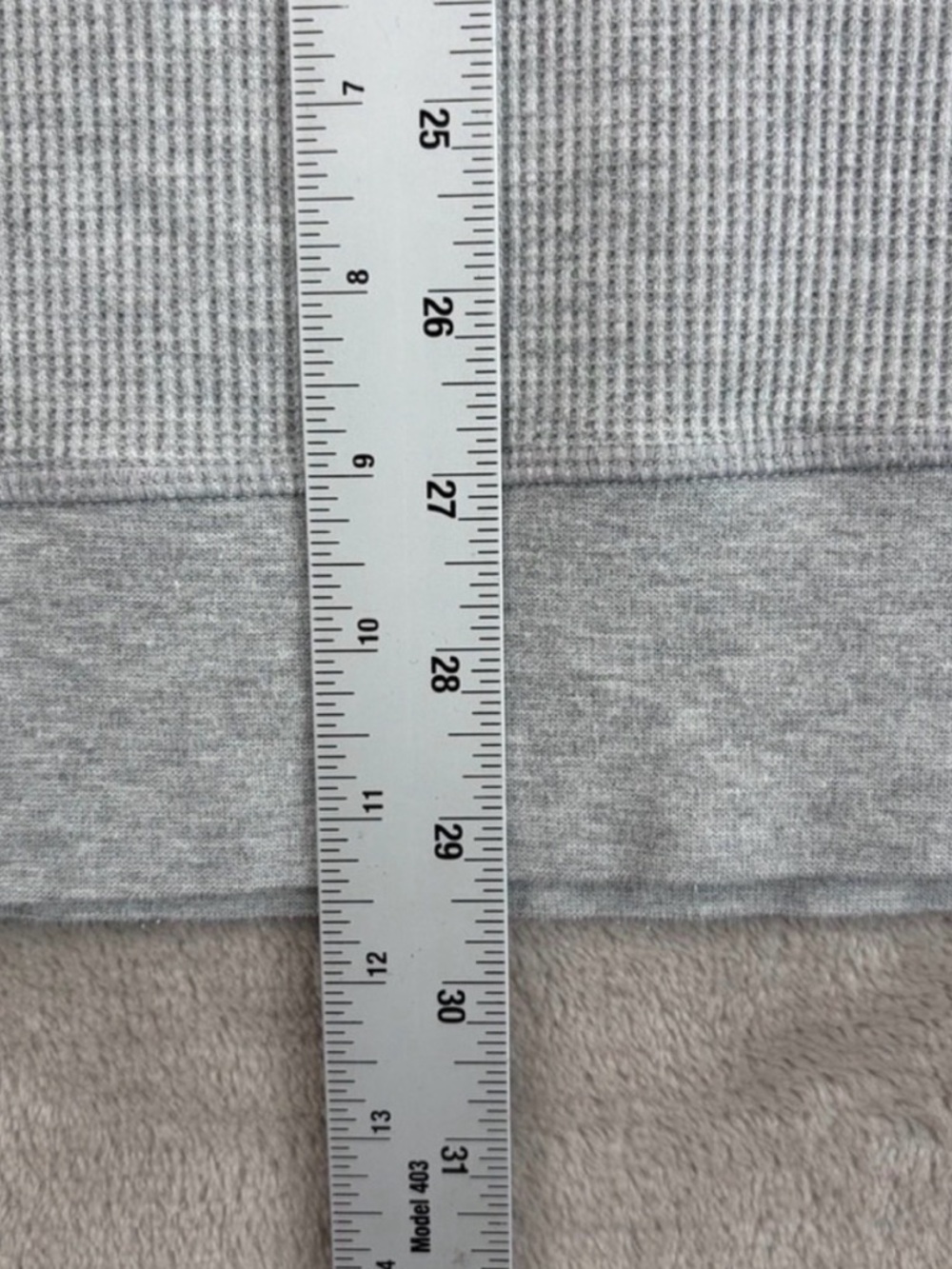 Vuori Waffle Knit Thermal Pullover Hoodie in Grey Men 2XL No tag Active Gym - Picture 4 of 5